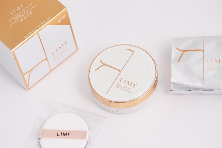 Phấn Nước Lime Real Cover Pink Cushion SPF50+/Pa+++ 20g  Pink Vanilla (10)