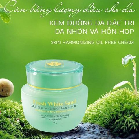 Kem dưỡng Tenamyd Fresh White Sand Skin Harmonizing Oil Free Cream 60g