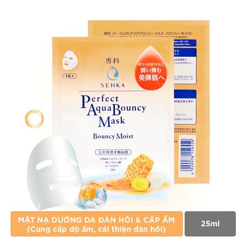 (Hộp 7 miếng) Mặt nạ Senka Aqua B Moist Mask 25ml cấp ẩm