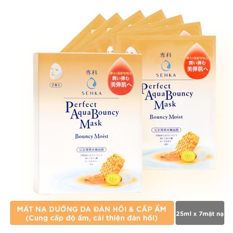 (Hộp 7 miếng) Mặt nạ Senka Aqua B Moist Mask 25ml cấp ẩm
