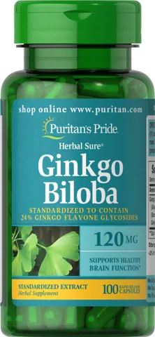 Viên uống hỗ trợ tốt cho não và trí nhớ Gingko Biloba 120mg - lọ 100v