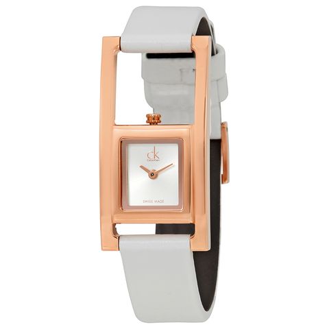 Đồng hồ nữ Calvin Klein K4H436L6 dây da trắng