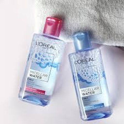 Nước Tẩy Trang L'Oreal Paris 400ml - Micellar Water 3 Trong 1, Giữ Ẩm Cho Da, Phù Hợp Với Mọi Loại Da, Không Chứa Dầu