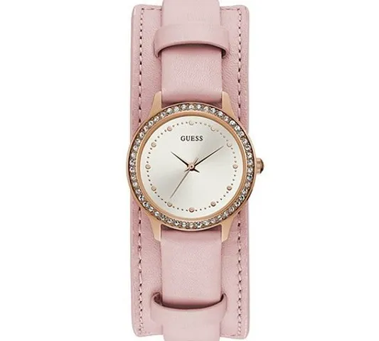 Đồng Hồ Nữ Guess U1150L3 Gold Tone Pink Genuine Leather