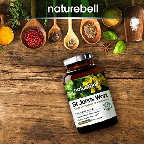 Viên uống hỗ trợ giảm căng thẳng Johns wort Mỹ 1500mg lọ 200 viên