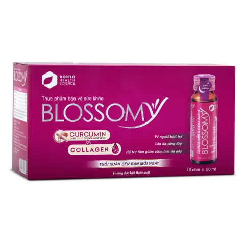 Nước uống Collagen Blossomy hộp 10 chai x 50ml
