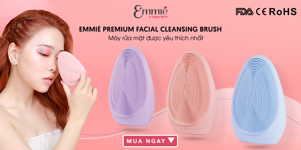 Máy Rửa Mặt Emmie By Happy Skin Premium Cleansing Brush