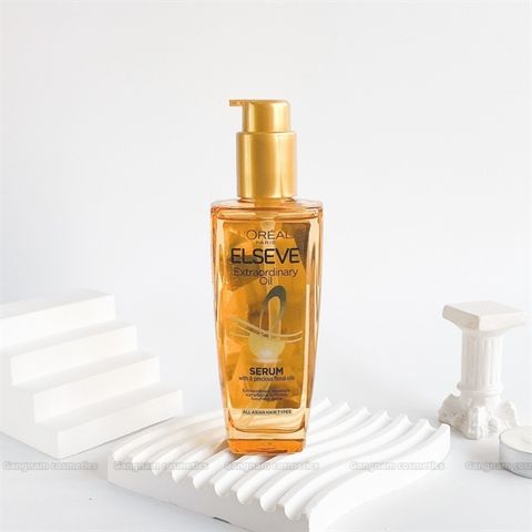 Dầu Dưỡng Tóc L'Oreal ELSEVE Paris Extraordinary Oil Gold 100ml - Chăm Sóc Tóc Mềm Mượt, Bảo Vệ Tóc Khỏe Mạnh, Hương Thơm Tự Nhiên