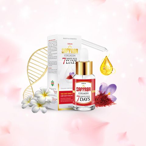 Serum dưỡng ấm, hỗ trợ trắng da Saffron Collagen White Plus 7days