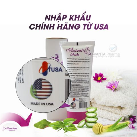 Gel vệ sinh phụ nữ Azina Feshe Chính hãng USA