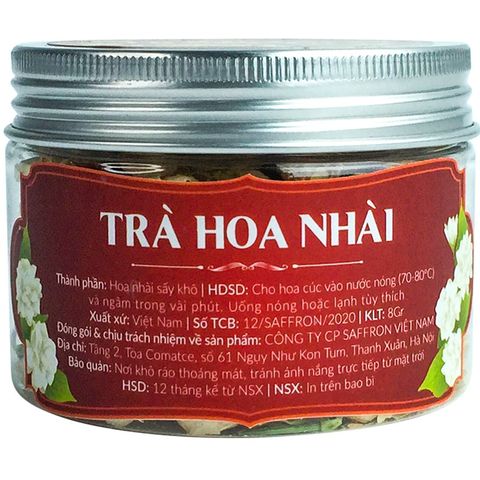 Trà hoa nhài khô Organic Saffron Việt Nam 10g