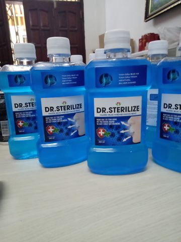 Nước súc miệng nano Bạc Dr,Sterilize  350ml  chính hãng
