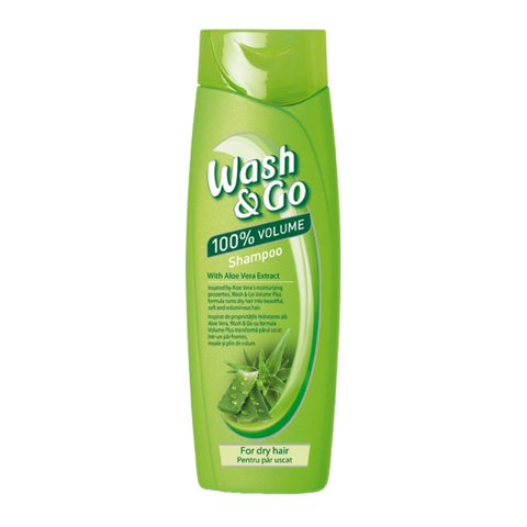 Dầu Gội Lô Hội WashGo Shampoo Aloe Vera Extract Italy 400ml