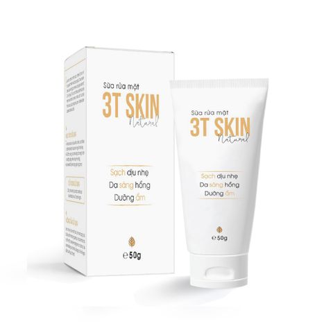 Sữa rửa mặt thiên nhiên 3T Skin cho mọi loại da