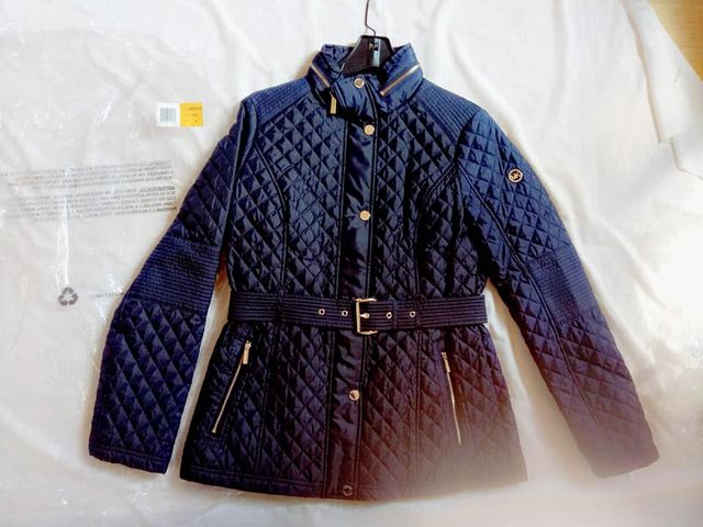 Áo khoác Michael Kors Belted coat canh sale sâu