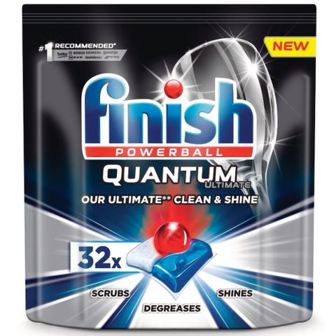 Túi 32 viên rửa chén Finish Quantum Ultimate QT0284