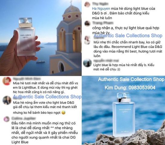 Nước Hoa Dolce & Gabbana Light Blue Intense 10ml - Hương Thơm Tươi Mát Dịu Dàng, Mùa Hè Hoàn Hảo, Quà Tặng Thương Hiệu Cao Cấp