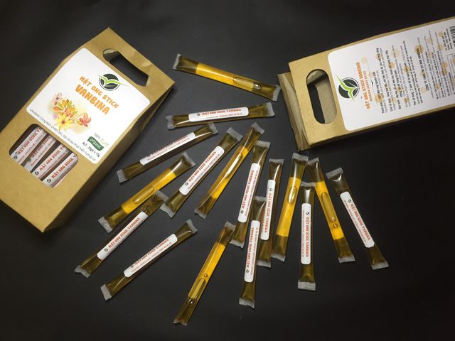 Mật Ong Stick Vanbina Nguyên Chất 100% - Hỗ Trợ Tiêu Hóa, Dinh Dưỡng Cao, Tiện Dụng Khi Du Lịch, Chất Lượng Xuất Khẩu 30g x 30g