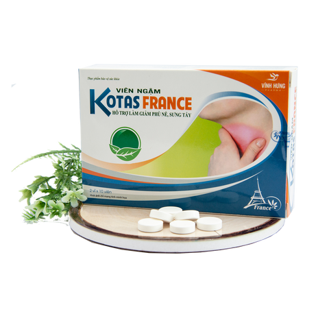 Viên Ngậm Hỗ Trợ Giảm Đau Họng Hương Bạc Hà Kotas France - Thực Phẩm Chức Năng Giúp Làm Dịu Cổ Họng Hiệu Quả