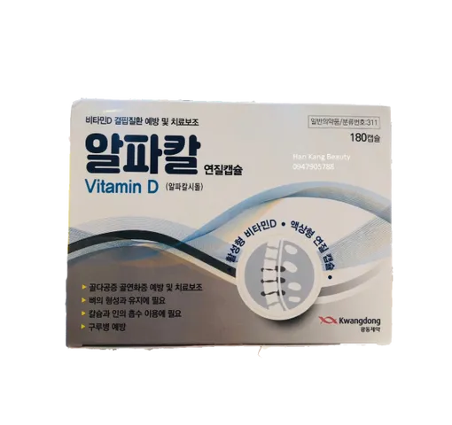Viên Uống Vitamin D Kwangdong Hàn Quốc Hỗ Trợ Xương Khớp