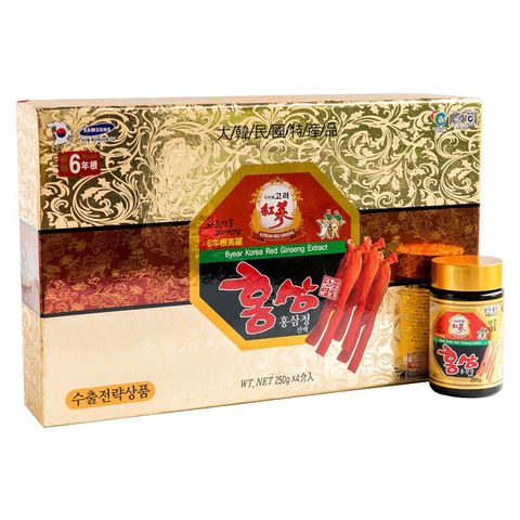 Cao Hồng Sâm 6 Năm Tuổi Cô Đặc Kang Hwa Hộp 4 Lọ - Giải Pháp Bổ Dưỡng Sức Khỏe Từ Hàn Quốc, Tăng Cường Đề Kháng