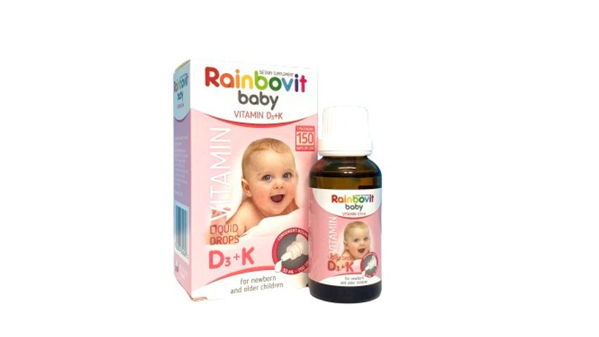 Rainbovit Baby Vitamin D3 Hỗ trợ Bé Phát triển chiều cao 30ml