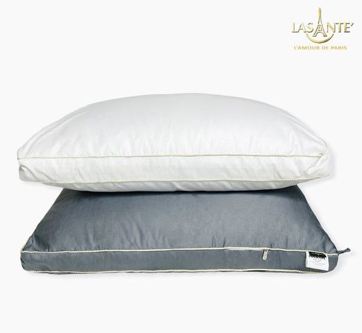Ruột Gối Lông Vũ Pháp Lasante Chính Hãng - Gối Tự Nhiên Cao Cấp Siêu Êm Ái, Thoáng Mát, Sang Trọng, Chống Xẹp 12 Tháng Bảo Hành