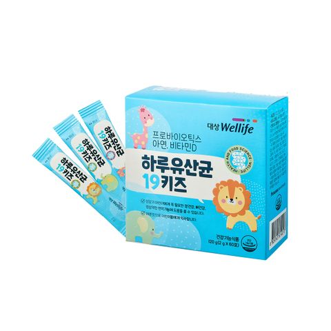 Men vi sinh Daily probiotics 19 kids Hàn Quốc Wellife 60 gói