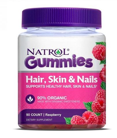 Kẹo dẻo Natrol Gummies Hair, Skin và Nails 90 viên của Mỹ
