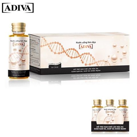 Nước Uống Hỗ Trợ Làm Đẹp Collagen ADIVA 14 lọ Tặng 3 Lọ Collagen