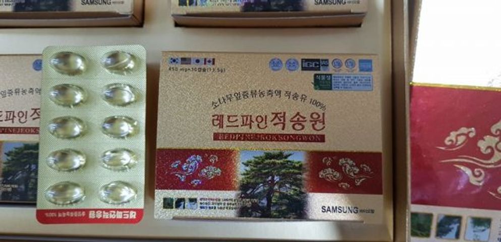 Tinh Dầu Thông Đỏ Red Pine Jeok Songwon 180 Viên - Viên Uống Hỗ Trợ Sức Khỏe Từ Thiên Nhiên Hàn Quốc