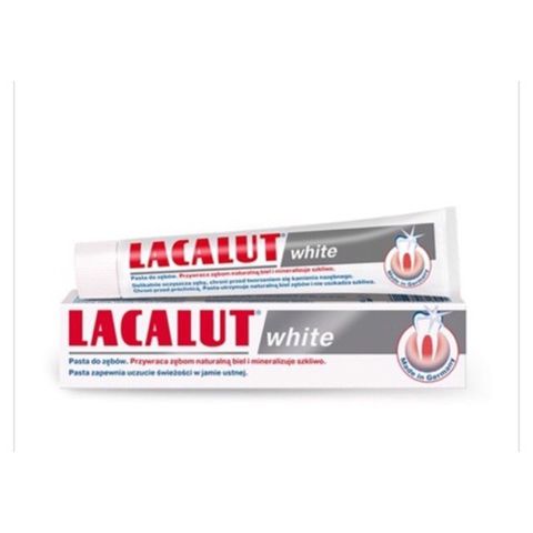 Lacalut White 75ml, NK  Đức, giúp bóng sáng làm trắng răng