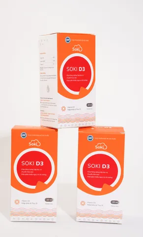 Soki D3 hỗ trợ bổ xung vitamin D3 cho bé