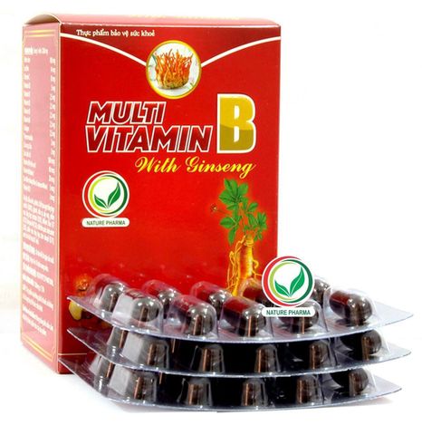 Combo 5 Hộp Viên Multi Vitamin B With Ginseng - Thực Phẩm Chức Năng Tăng Cường Sức Khỏe, Hỗ Trợ Giảm Đau Thần Kinh