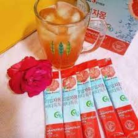 Trà Bưởi Giảm Cân Hàn Quốc SangA - Hộp 30 Gói Hỗ Trợ Giảm Cân, Làm Đẹp Da, Bổ Sung Vitamin Tự Nhiên