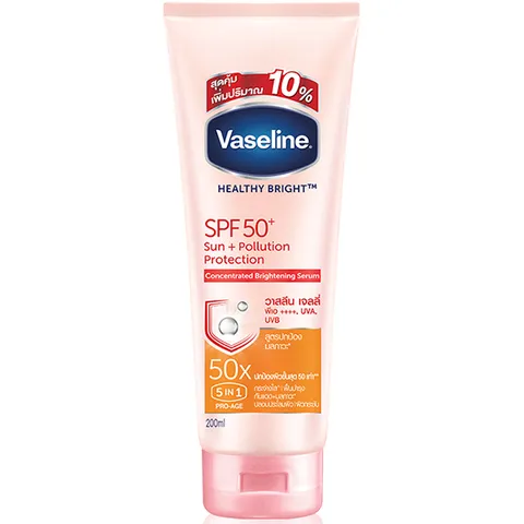 Kem chống nắng cơ thể Vaseline 50x bảo vệ da với SPF50