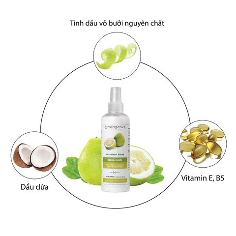 Serum Bưởi Giảm Rụng, Hỗ Trợ Mọc Tóc Milaganics 250ml Grapefruit Serum
