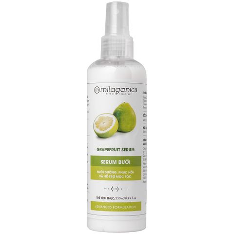 Serum Bưởi Giảm Rụng, Hỗ Trợ Mọc Tóc Milaganics 250ml Grapefruit Serum