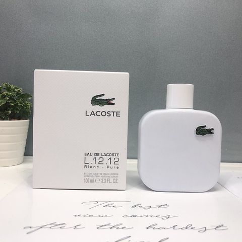 Nước Hoa Nam Lacoste L.12.12 White Pure Blanc - Hương Gỗ Năng Động, Thanh Lịch và Trẻ Trung, EDT 100ml