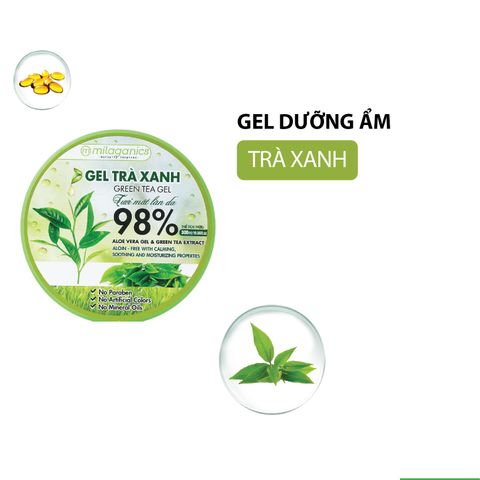 Gel Trà Xanh Cấp Ẩm Milaganics 300ml Green Tea Gel