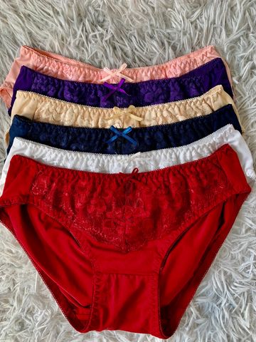 Combo 10 Quần lót nữ thun lạnh phối ren mềm mại quyến rũ thoáng mát