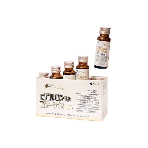 Nước Uống Collagen Yến Sào Fine Japan Hyaluron Premium - Làm Đẹp Da, Mờ Vết Nám, Tái Tạo Sắc Đẹp, Tăng Cường Sức Khỏe Từ Thiên Nhiên
