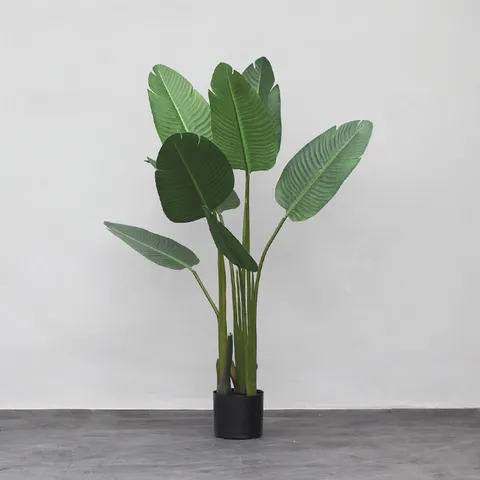 Cây giả trang trí trong nhà, cây chuối 120cm