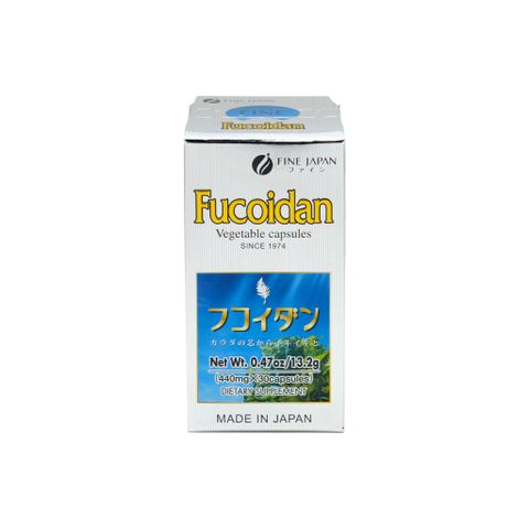 Viên Uống Fucoidan Fine Japan 30 Viên - Hỗ Trợ Tăng Cường Sức Khỏe và Miễn Dịch - Tảo Mekabu & Nấm Agaricus Nhật Bản