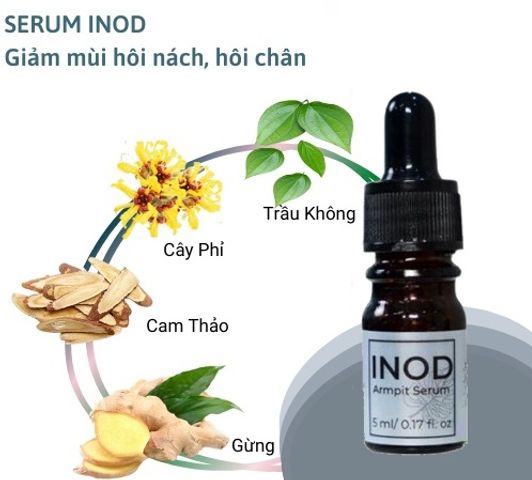 Serum Inod Khử Mùi Hôi Nách & Hôi Chân - Hỗ Trợ Giảm Thâm Da, An Toàn Cho Mọi Làn Da, Dùng Được Cho Nam Nữ