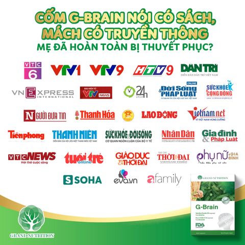Cốm G-Brain Tăng Cường Tập Trung & Trí Nhớ - Hỗ Trợ Phát Triển Trí Tuệ Cho Trẻ Em Từ 2-18 Tuổi - Hộp 30 Gói 590.000đ