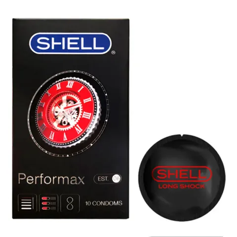 Bao cao su Shell Performax 6 in 1 hộp 10 cái