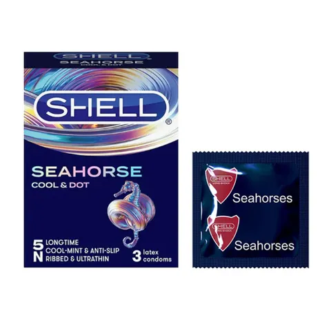 Bao cao su Shell Seahorse hộp 3 cái
