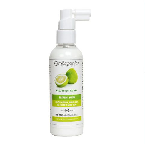 Serum Bưởi Giảm Rụng, Hỗ Trợ Mọc Tóc Milaganics 100ml Grapefruit Serum
