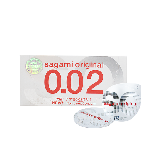 Bao cao su Sagami 002 siêu mỏng 002mm hộp 2 cái